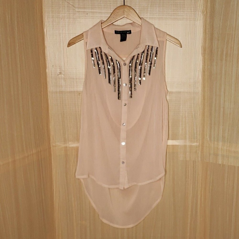 Living Doll Los Angeles Womens Sleeveless Pink Hig